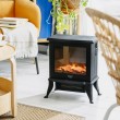 Electric fireplace ADLER AD 7754 2 heat settings: 1000W / 1800W | 3D flame effect | Thermostat Black