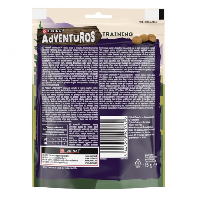 PURINA Adventuros Training venison dog treat - 115g