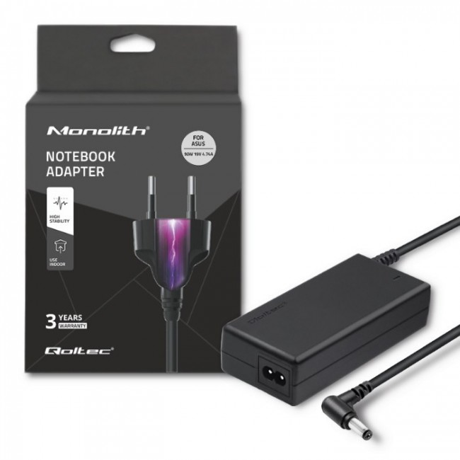 Qoltec 50016 Power adapter for Acer | 65W | 19V | 3.42A | 5.5*2.5 | +power cable Qoltec 50016 Power adapter for Acer | 65W | 19V | 3.42A | 5.5*2.5 | +power cable