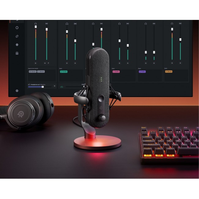Steelseries ALIAS Black PC microphone Steelseries ALIAS Black PC microphone