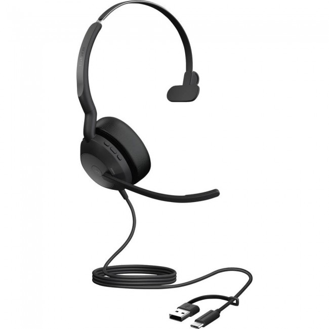 Jabra Evolve2 50 - USB-C/A MS Mono (without Bluetooth) Jabra Evolve2 50 - USB-C/A MS Mono (without Bluetooth)