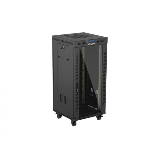 Lanberg FF01-6624-12BL rack cabinet 24U Freestanding rack Black