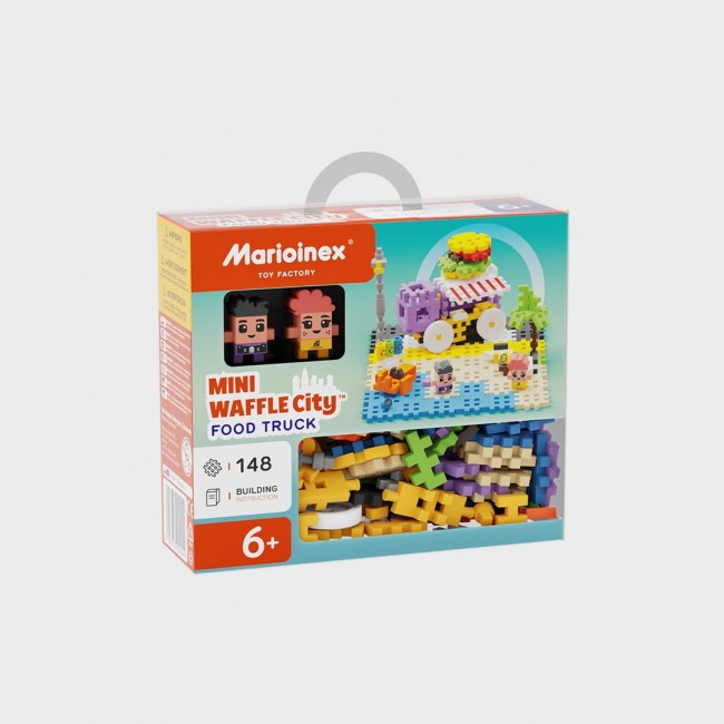 Marioinex Mini Waffle Building Blocks City: Food Truck, 148 pieces