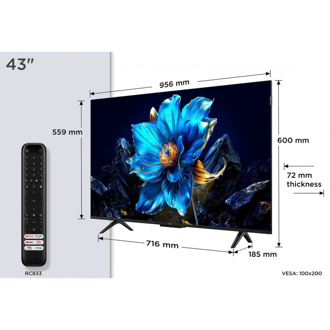 TCL P7K 43P7K TV 109.2 cm (43