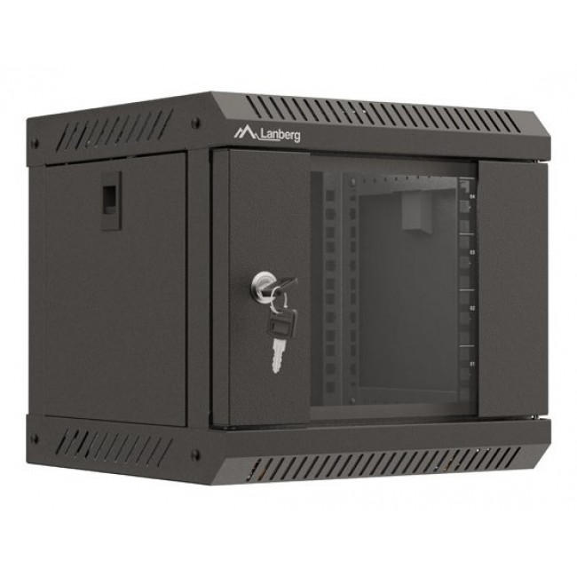 Lanberg WF11-3304-10B rack cabinet 4U Wall mounted rack Black Lanberg WF11-3304-10B rack cabinet 4U Wall mounted rack Black
