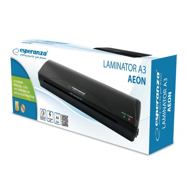 Esperanza EFL003 laminator Cold/hot laminator 250 mm/min Black