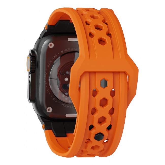 Urban Armor Gear 194158119737 smart wearable accessory Strap Orange, Black Fluoroelastomer, Stainless steel