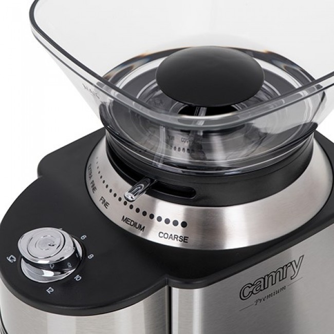 Camry Premium CR 4443 coffee grinder 200 W Black, Stainless steel Camry Premium CR 4443 coffee grinder 200 W Black, Stainless steel