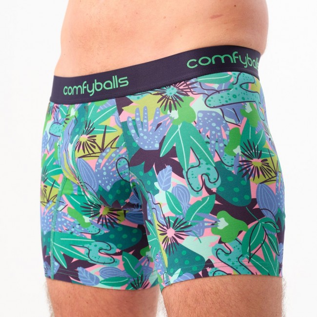 Comfyballs Tropical Cotton Brief Green