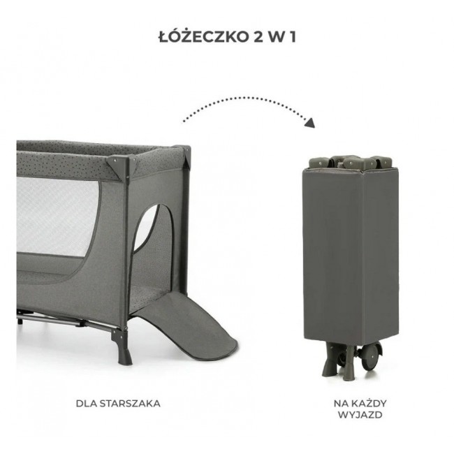 KinderKraft travel cot JOY 2 DARK GREY KinderKraft travel cot JOY 2 DARK GREY