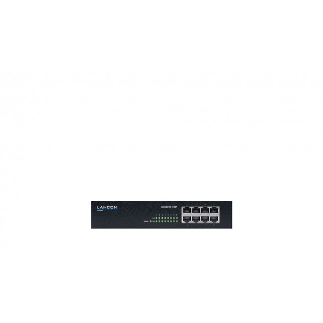 LANCOM GS-1108P Unmanaged Gigabit Ethernet (10/100/1000) Power over Ethernet (PoE) Black LANCOM GS-1108P Unmanaged Gigabit Ethernet (10/100/1000) Power over Ethernet (PoE) Black