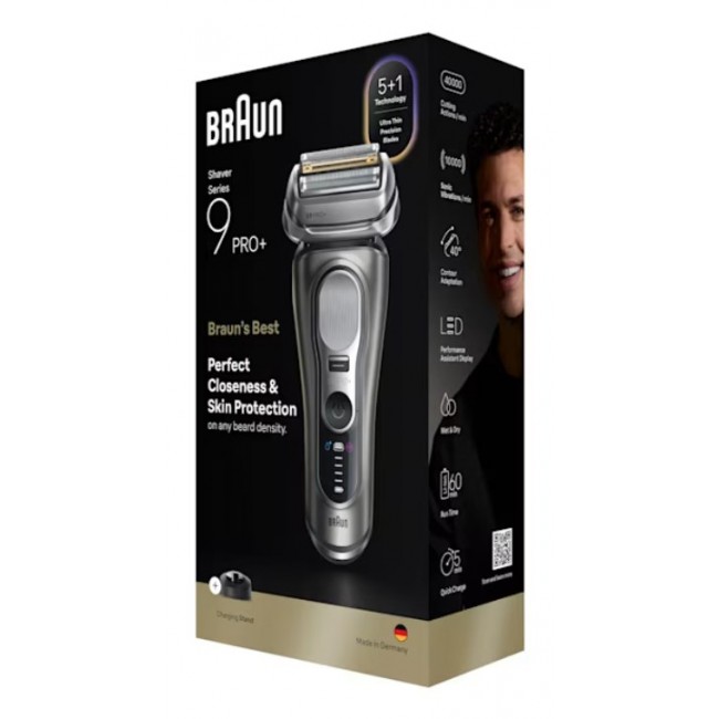 Braun Series 9 Pro+ 9615S Foil shaver Trimmer Black, Grey