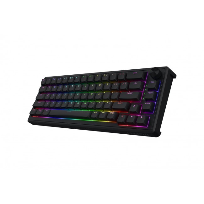 HATOR Skyfall 65 Wired, Mechanical, USB-C, Aurum Sterling, 70M clicks, RGB, Black, 790g