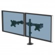 Fellowes Reflex Dual Monitor Arm - Dual Monitor Mount for 8KG 27 Inch Screens - Adjustable Monitor Desk Mount - Tilt 45 Pan 180 Rotation 360 , VESA 75 x 75/100 x 100 - Black Fellowes Reflex Dual Monitor Arm - Dual Monitor Mount for 8KG 27 Inch Screens - Adjustable Monitor Desk Mount - Tilt 45 Pan 180 Rotation 360 , VESA 75 x 75/100 x 100 - Black
