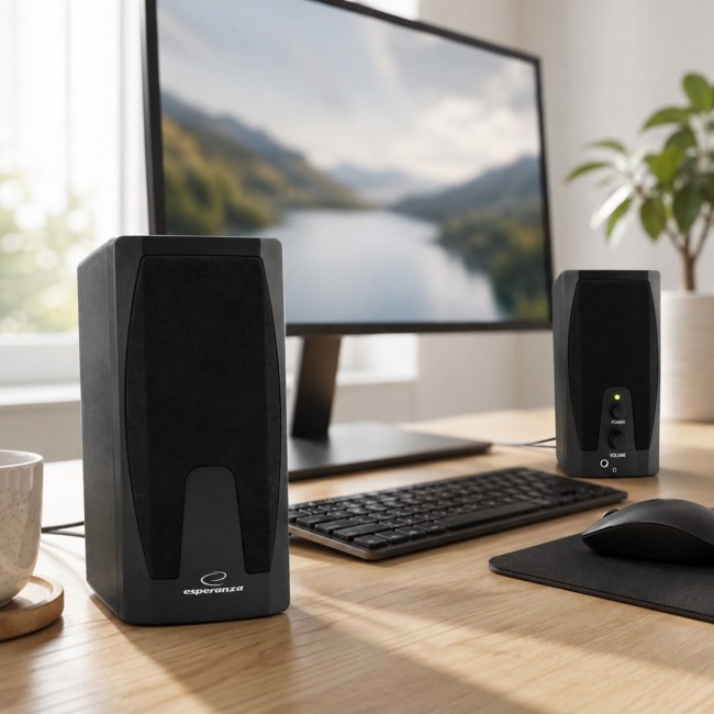 Esperanza EP110 loudspeaker 2-way 6 W Black Wired Esperanza EP110 loudspeaker 2-way 6 W Black Wired