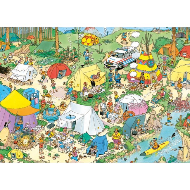 Jan van Haasteren Camping in the Forest 2000 pieces