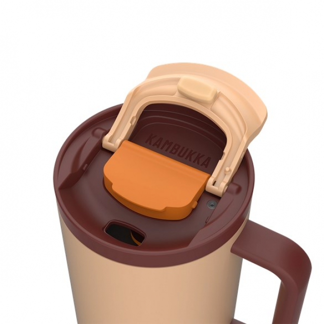 Thermal mug with telescopic straw Kambukka Rio Tumbler 950ml Almond Dream Thermal mug with telescopic straw Kambukka Rio Tumbler 950ml Almond Dream