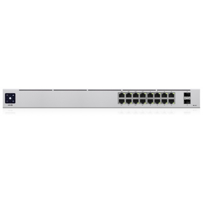 Ubiquiti UniFi 16-Port PoE Managed L2/L3 Gigabit Ethernet (10/100/1000) Power over Ethernet (PoE) 1U Silver Ubiquiti UniFi 16-Port PoE Managed L2/L3 Gigabit Ethernet (10/100/1000) Power over Ethernet (PoE) 1U Silver