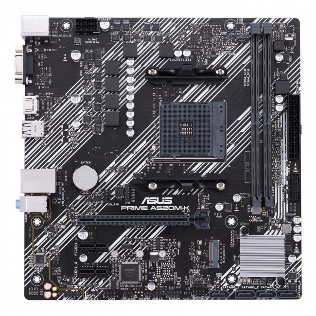 ASUS PRIME A520M-K AMD A520 Socket AM4 micro ATX