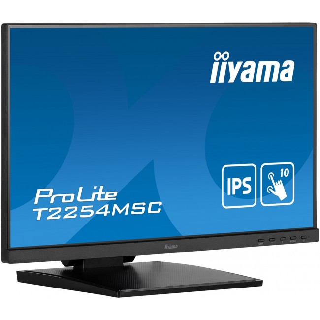 iiyama ProLite 21.5 P-CAP 10pt touch screen featuring IPS panel technology and Anti Glare coating