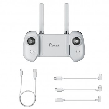Drone remote with gimbal and 1 USB charging cable