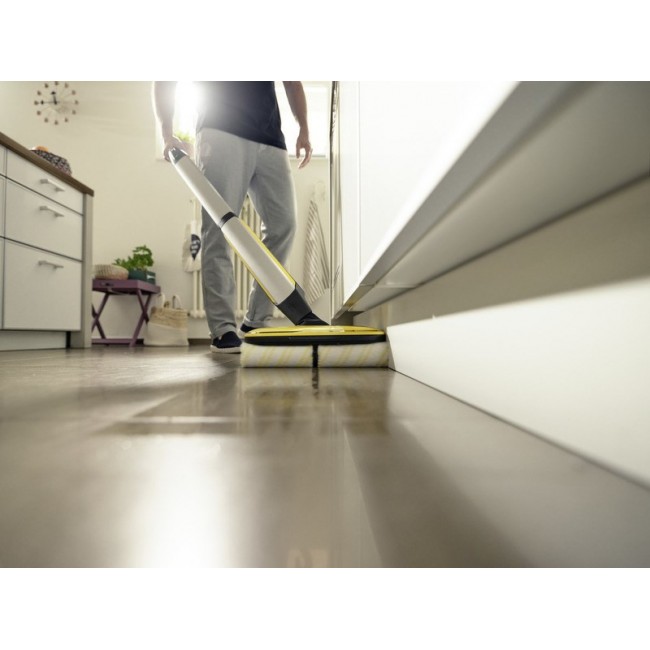 K rcher FC 7 Cordless Electric broom Battery Dry&wet Bagless Silver, Yellow