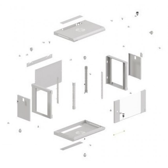 Lanberg WF03-5304-10S rack cabinet 4U Wall mounted rack Grey Lanberg WF03-5304-10S rack cabinet 4U Wall mounted rack Grey