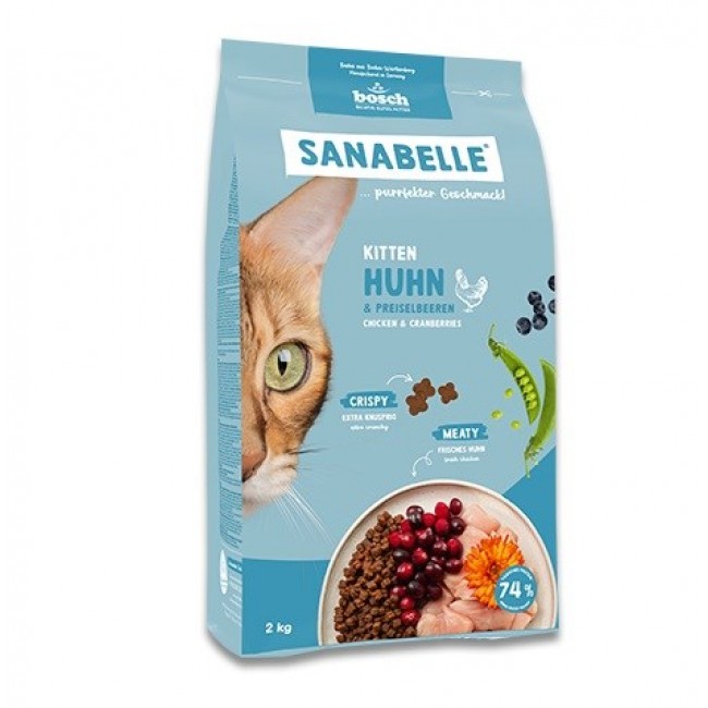 BOSCH Sanabelle Kitten Chicken with cranberries - dry cat food - 2kg
