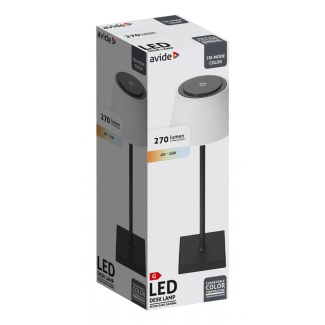 Avide ABLDL-USB-B-4W table lamp LED G Black, White