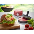 GEFU BBQ hamburger press Black, Grey Aluminium, Plastic