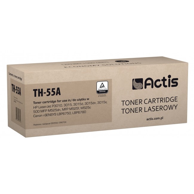 Actis TH-55A toner (replacement for HP 55A CE255A Standard 6000 pages black) Actis TH-55A toner (replacement for HP 55A CE255A Standard 6000 pages black)