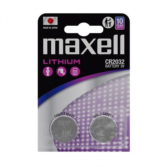 MAXELL CR2032 Battery specialized 2 pcs. MAXELL CR2032 Battery specialized 2 pcs.