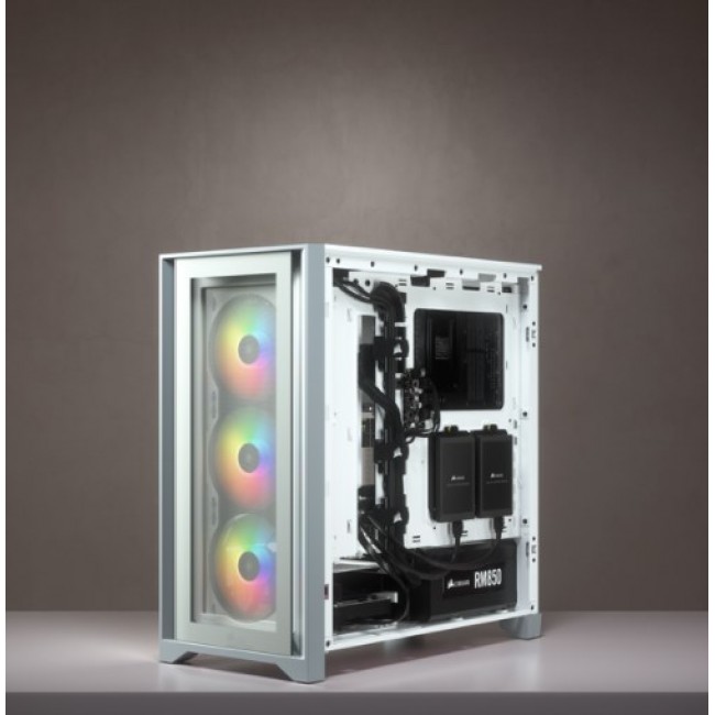 Corsair iCUE 4000X RGB Midi Tower White Corsair iCUE 4000X RGB Midi Tower White