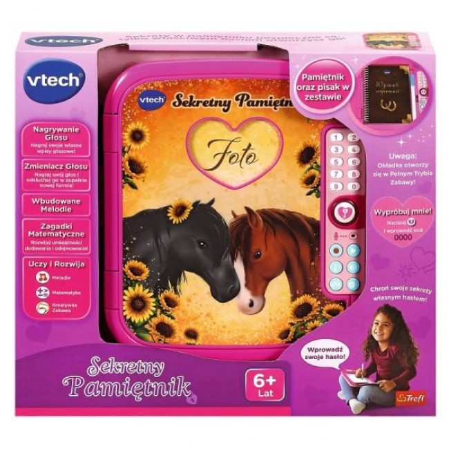 Secret Diary teaches and develops, built-in melodies, voice changer, voice recording, pen included 61672 VTECH Secret Diary teaches and develops, built-in melodies, voice changer, voice recording, pen included 61672 VTECH