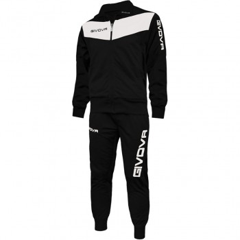 Givova Tuta Visa Tracksuit Black & White TR018 1003 XS