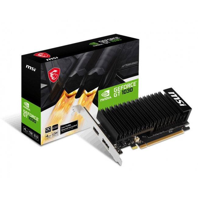 MSI GeForce GT 1030 4GHD4 LP OC NVIDIA 4 GB GDDR4 MSI GeForce GT 1030 4GHD4 LP OC NVIDIA 4 GB GDDR4
