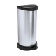 Curver Deco Bins 3253922150002 Round Black, Silver