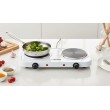Esperanza EKH010W Adjustable electric cooker, 2 heating fields, white