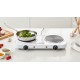 Esperanza EKH010W Adjustable electric cooker, 2 heating fields, white