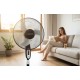 Esperanza EHF002KE, 16 '' standing fan, Black and Gray