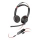 HP Poly Blackwire 5220 Stereo USB-C Headset +3.5mm Plug +USB-C/A Adapter (Bulk)
