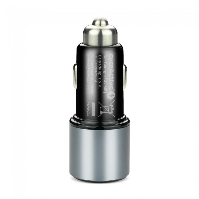 Car charger everActive CC-60Q USB QC3.0 + USB-C PD 83W