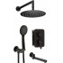 Concealed shower set with bath spout