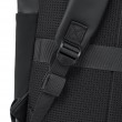 Rivacase Eden backpack Roll top backpack Black Polyester, PU leather