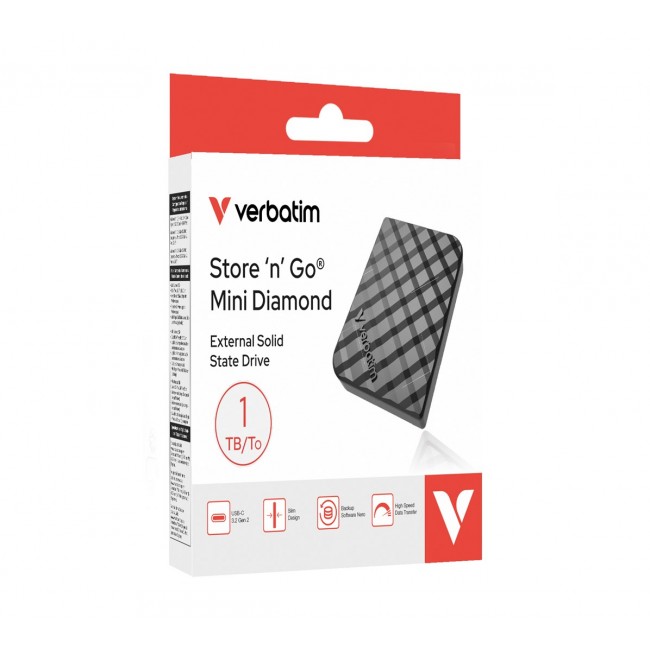 Verbatim Store 'n 'Go Mini Diamond USB-C 1TB Black