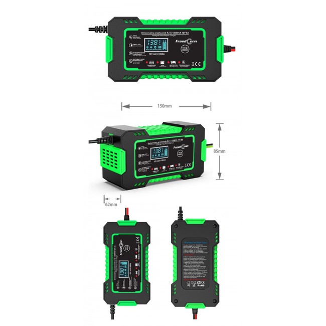 FreedConn RJ-C 120501A 12V, 6A battery charger
