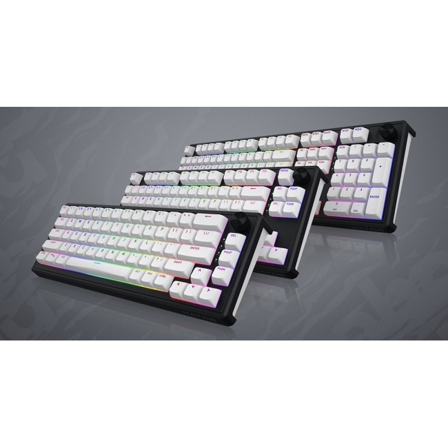 HATOR Skyfall Wireless 80 keyboard Gaming USB + RF Wireless + Bluetooth QWERTY US English Black, White