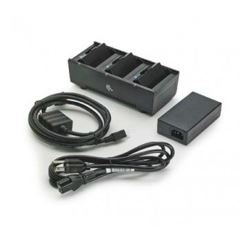 3 Slot Battery Charger ZQ300 Series includes power supply and EU power cord