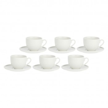 LA PORCELLANA BIANCA CORTE Set of 6 coffee cups with saucer 80 ml