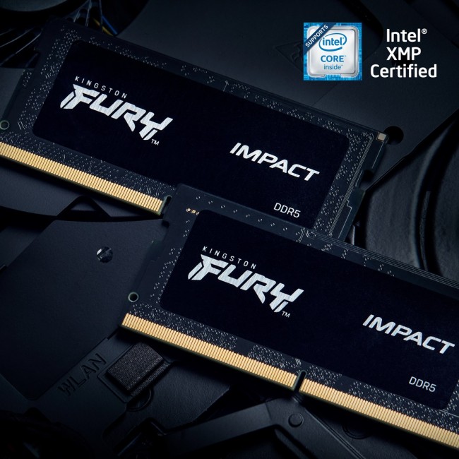 Kingston Technology FURY 16GB 4800MT/s DDR5 CL38 SODIMM Impact Kingston Technology FURY 16GB 4800MT/s DDR5 CL38 SODIMM Impact